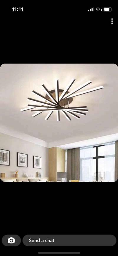 Flush chandelier