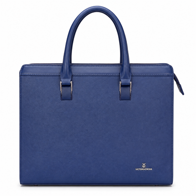 Premium Navy Blue Laptop Business Bag / Executive Briefcase